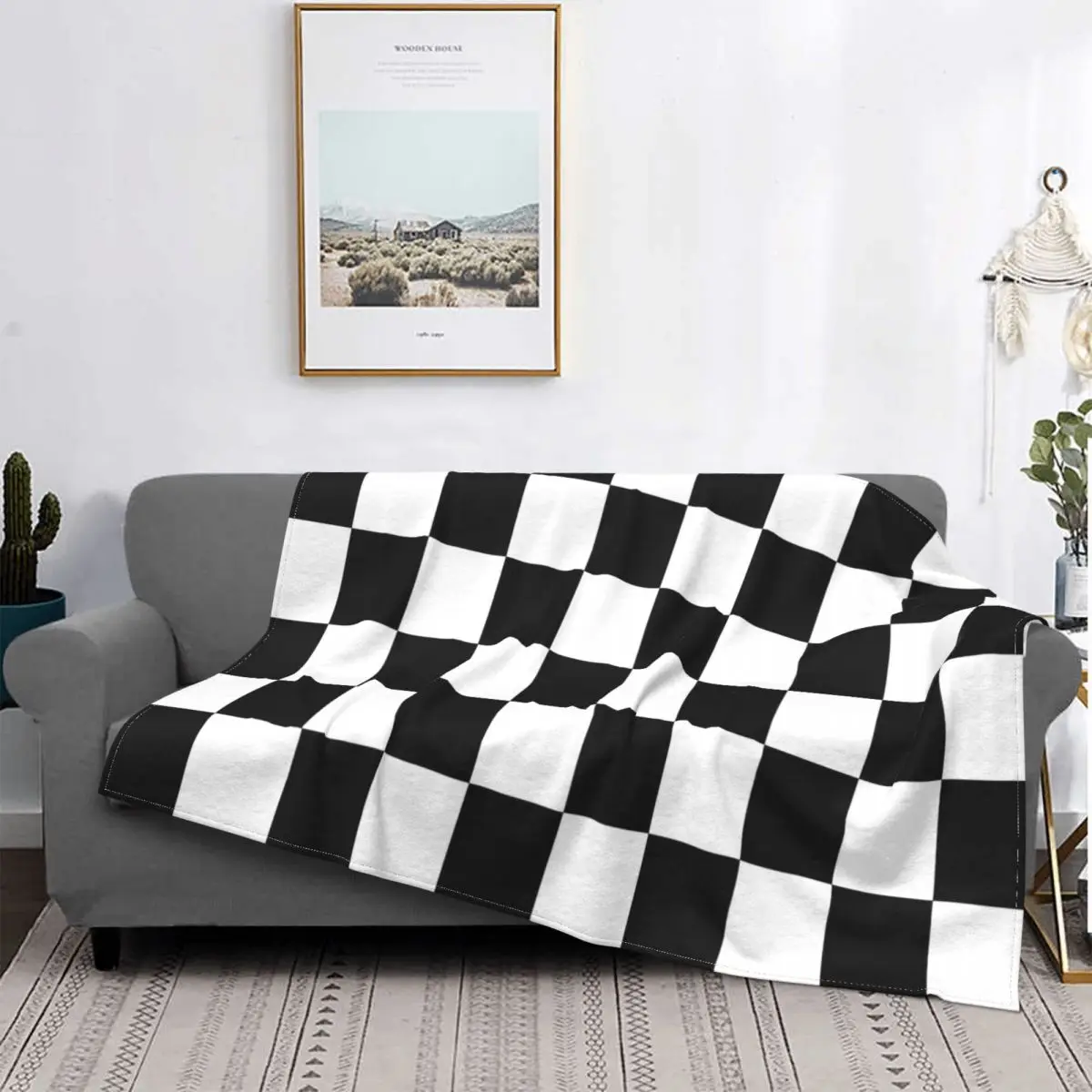 Black And White Checkerboar Plaid Blanket Flannel Season Breathable Super Soft Throw Blankets for Bedding Travel Bedding Throws
Black And White Checkerboar Plaid Blanket Flannel Season Breathable Super Soft Throw Blankets for Bedding Travel Bedding Throws