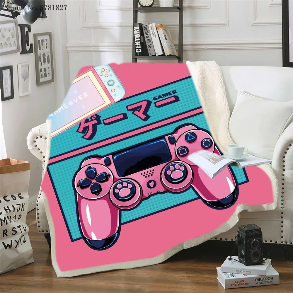 Game Console Sherpa Blanket Gamepad Throw Blanket For Bedroom Colorful Weighted Blanket Home Custom Cartoon Bedspread Decor
Game Console Sherpa Blanket Gamepad Throw Blanket For Bedroom Colorful Weighted Blanket Home Custom Cartoon Bedspread Decor