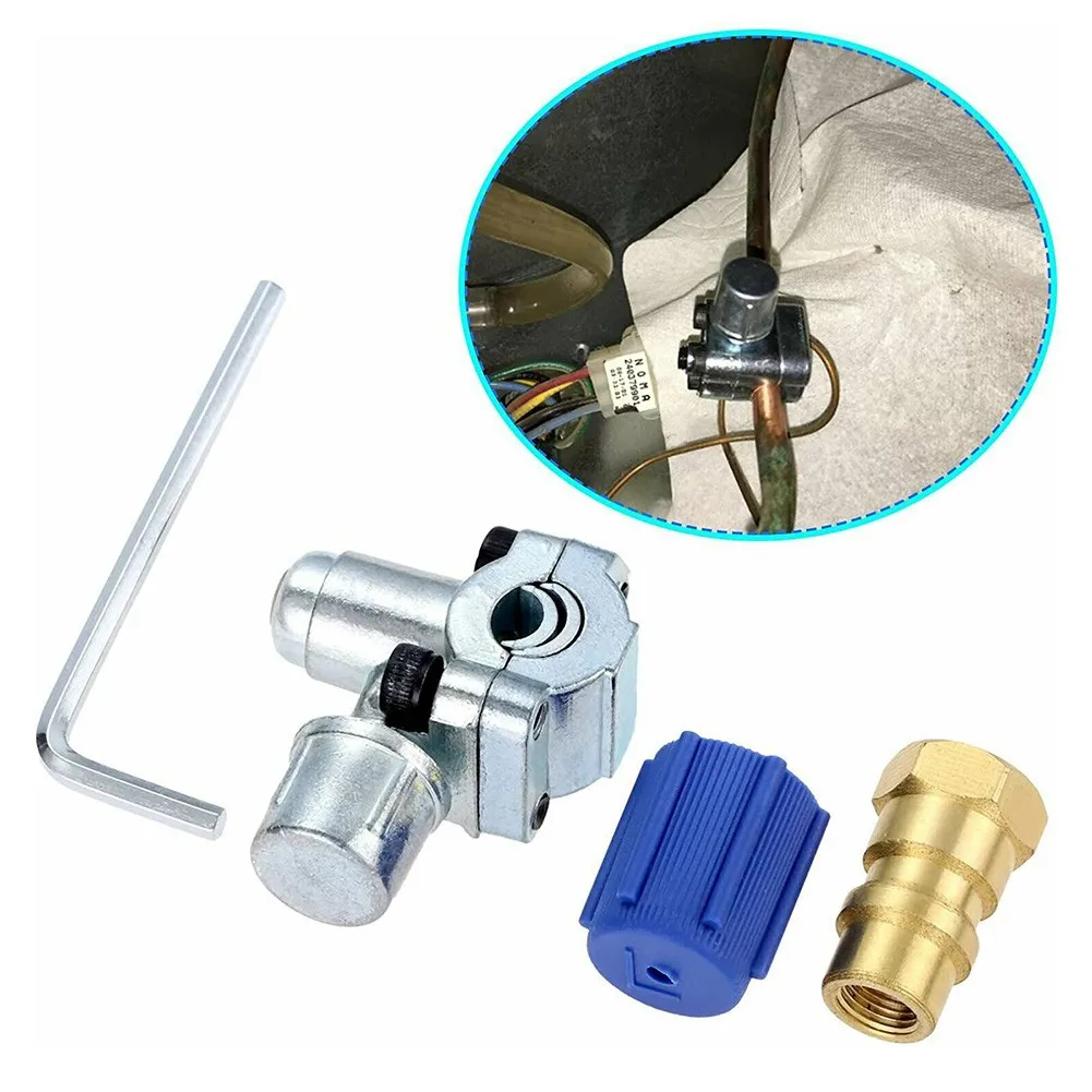 A/C Retrofit Valve & BPV31 Bullet Piercing Tap Kit For R12 R22 R134A Retrofit Valve With Dust Cap
A/C Retrofit Valve & BPV31 Bullet Piercing Tap Kit For R12 R22 R134A Retrofit Valve With Dust Cap