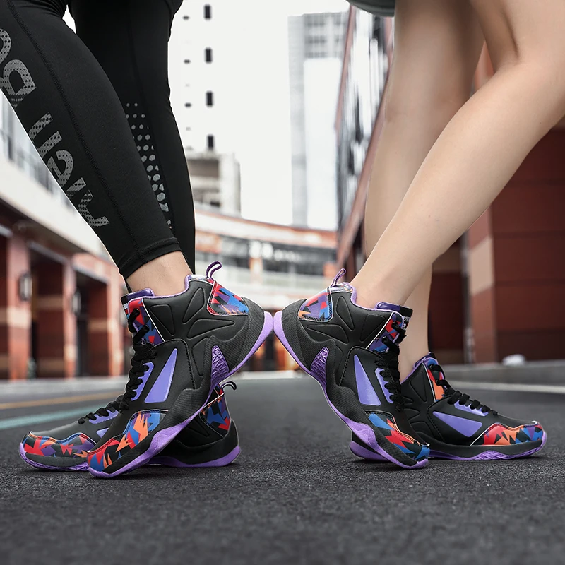 2021Fashionable New Couple High-Top Basketball Shoes Comfortable And Versatile Breathable Stitching Design PU Material Sneakers
2021Fashionable New Couple High-Top Basketball Shoes Comfortable And Versatile Breathable Stitching Design PU Material Sneakers