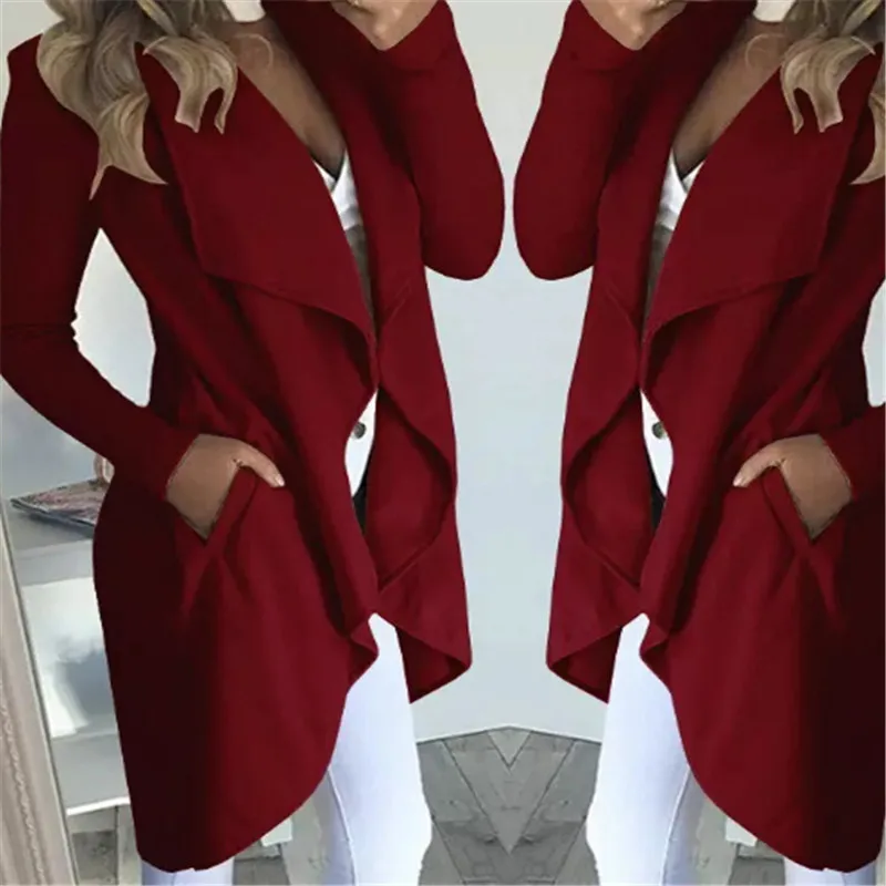2019 Women Ladies Coat Long Sleeve Solid Waterfall Jacket Ladies Cardigan Overcoat Jumper Autumn Winter Long Tops Plus Size
2019 Women Ladies Coat Long Sleeve Solid Waterfall Jacket Ladies Cardigan Overcoat Jumper Autumn Winter Long Tops Plus Size
