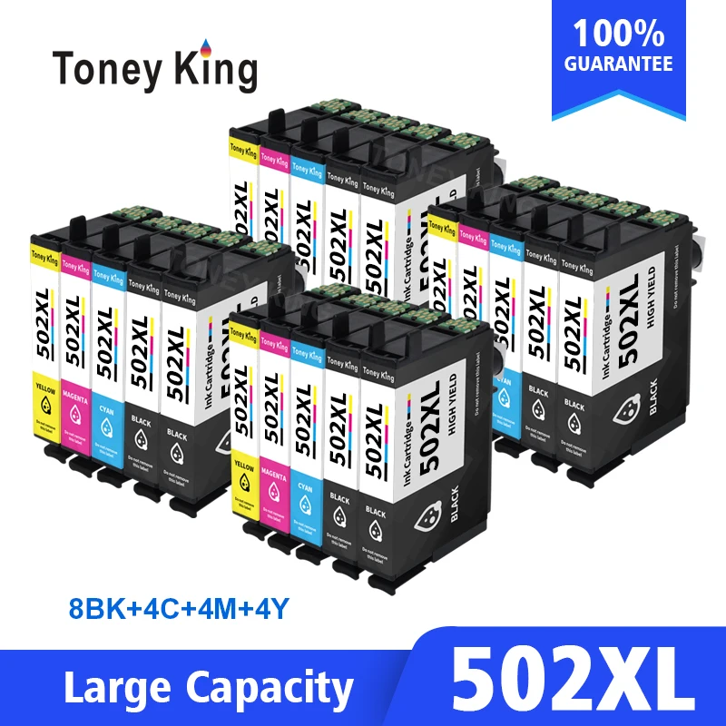 Картриджи, совместимые с Epson T502 XL T502XL 502, для принтеров Epson XP-5105, XP-5100, XP5105, XP5100, WF-2860, WF-2865
Картриджи, совместимые с Epson T502 XL T502XL 502, для принтеров Epson XP-5105, XP-5100, XP5105, XP5100, WF-2860, WF-2865