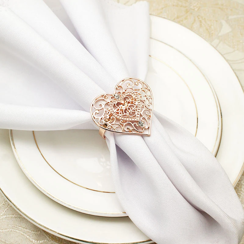 1Pc Serviette Rings Napkin Holder West Dinner Towel Napkin Ring Party Decoration Heart Shape Wedding Table Decoration
1Pc Serviette Rings Napkin Holder West Dinner Towel Napkin Ring Party Decoration Heart Shape Wedding Table Decoration