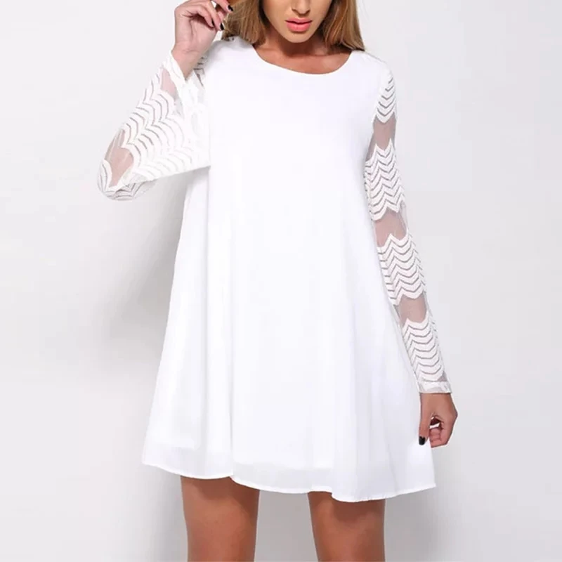 Women Mesh Long Sleeve Mini White Dress 2021 Spring Summer Sexy See Through O-Neck Casual Black Party Streetwear Dresses Vestido
Women Mesh Long Sleeve Mini White Dress 2021 Spring Summer Sexy See Through O-Neck Casual Black Party Streetwear Dresses Vestido