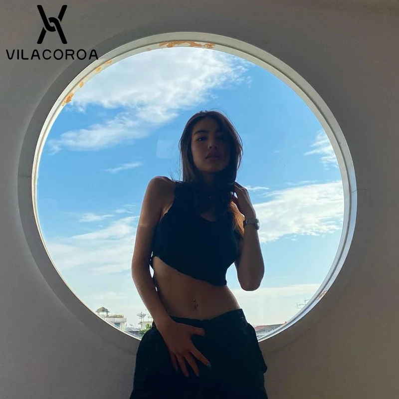 O Neck Sexy Sleeveless Backless Female Crop Top Black Basic Solid Ultra Short Tank Top High Street Female Vest Nightclub Clothes
O Neck Sexy Sleeveless Backless Female Crop Top Black Basic Solid Ultra Short Tank Top High Street Female Vest Nightclub Clothes