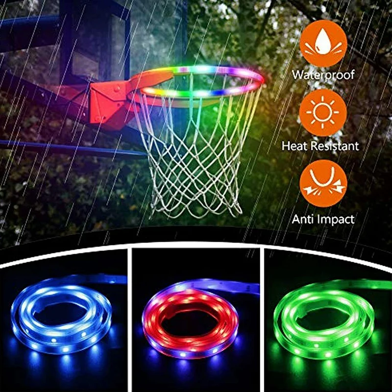 LED Basketball Hoop Lights Solar Energy Waterproof Glow in Dark Lamp Induction Color Change J8
LED Basketball Hoop Lights Solar Energy Waterproof Glow in Dark Lamp Induction Color Change J8