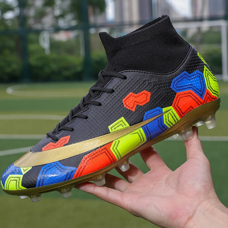 High Quality Graffiti Fashion Men Outdoor Soccer Shoes TF/FG Man Football Boots Ultralight Ankle Cleats Sneakers chuteira futsa
High Quality Graffiti Fashion Men Outdoor Soccer Shoes TF/FG Man Football Boots Ultralight Ankle Cleats Sneakers chuteira futsa