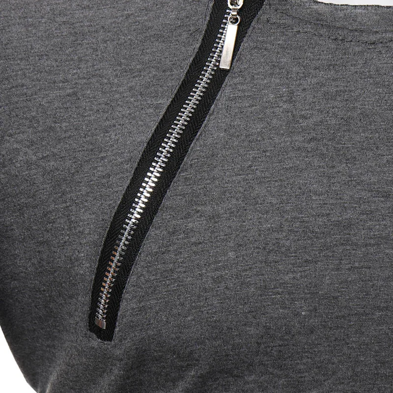 Men Short Sleeve T-Shirt Fitness Tops Tees Zipper Decoration Slim Fit Casual Bottoming Shirt SAL99
Men Short Sleeve T-Shirt Fitness Tops Tees Zipper Decoration Slim Fit Casual Bottoming Shirt SAL99