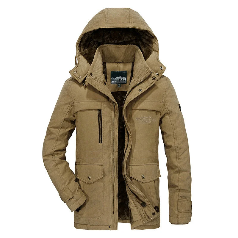 New Winter Jacket Men Thick Warm Parkas Male Fleece Hooded Parkas hombre Outwear Military Coats Windbreaker Jackets Size M-5XL
New Winter Jacket Men Thick Warm Parkas Male Fleece Hooded Parkas hombre Outwear Military Coats Windbreaker Jackets Size M-5XL