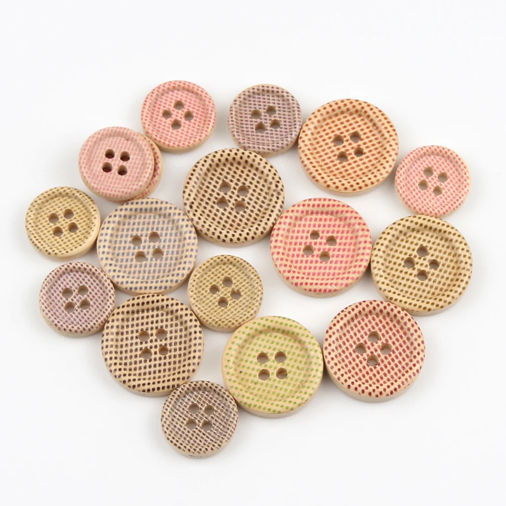 50pcs 15/20mm natural Color Round Dot Pattern Wooden Buttons For Clothes Crafts Sewing Scrapbooking DIY Accessories
50pcs 15/20mm natural Color Round Dot Pattern Wooden Buttons For Clothes Crafts Sewing Scrapbooking DIY Accessories