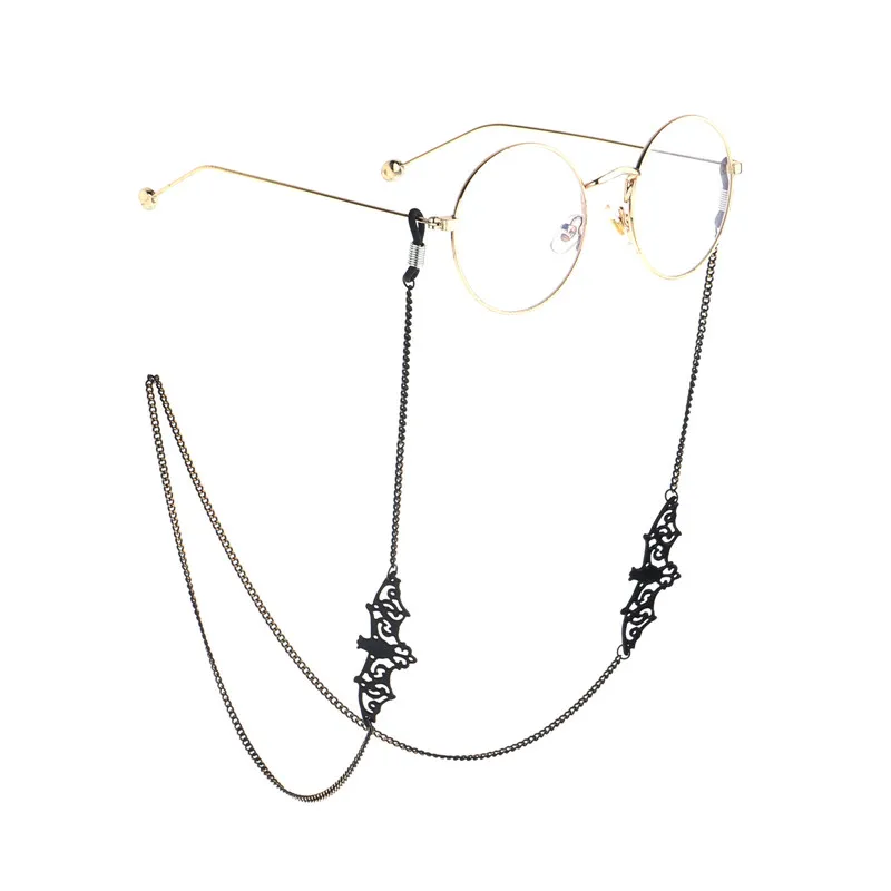 Fashion Punk Black Bat Mask Chains Glasses Chain Women Retro Metal Sunglasses Lanyards Eyewear Holder Neck Strap Dropshipping
Fashion Punk Black Bat Mask Chains Glasses Chain Women Retro Metal Sunglasses Lanyards Eyewear Holder Neck Strap Dropshipping