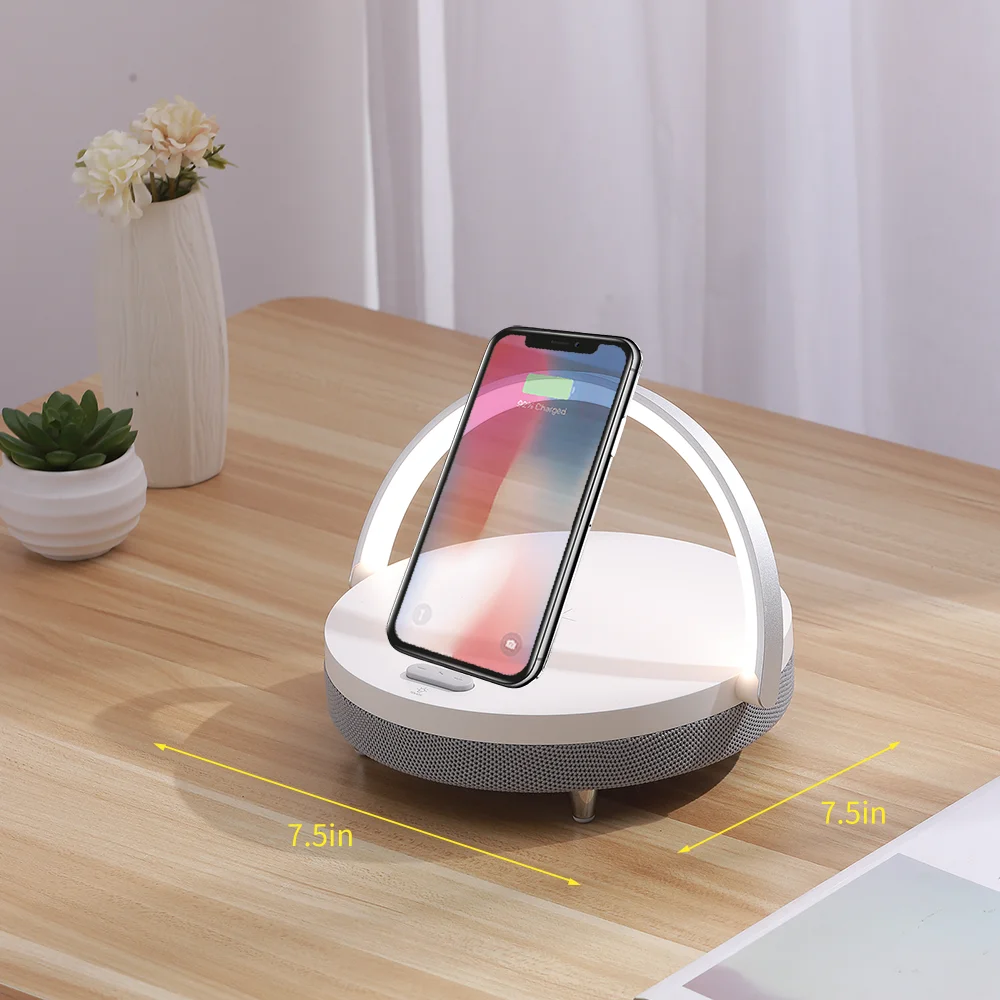 Wireless Chargers Bluetooth Speaker for iPhone X LED Lamp Chargeurs Portable Fast Charging Stand Wood Wireless Chargers
Wireless Chargers Bluetooth Speaker for iPhone X LED Lamp Chargeurs Portable Fast Charging Stand Wood Wireless Chargers