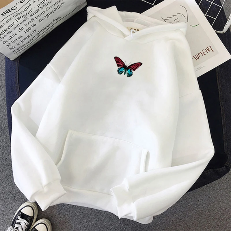 Harajuku Butterfly Printed Hooded Gothic Style Hoodie Sweatshirt Aesthetic Hoodie Spring Hoodie Women Winter Streetwear Tops
Harajuku Butterfly Printed Hooded Gothic Style Hoodie Sweatshirt Aesthetic Hoodie Spring Hoodie Women Winter Streetwear Tops