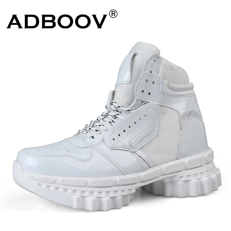 ADBOOV New Gearwheel Sole Design Unisex Sneakers Patent Leather High Top Casual Shoes for Men Women 
ADBOOV New Gearwheel Sole Design Unisex Sneakers Patent Leather High Top Casual Shoes for Men Women