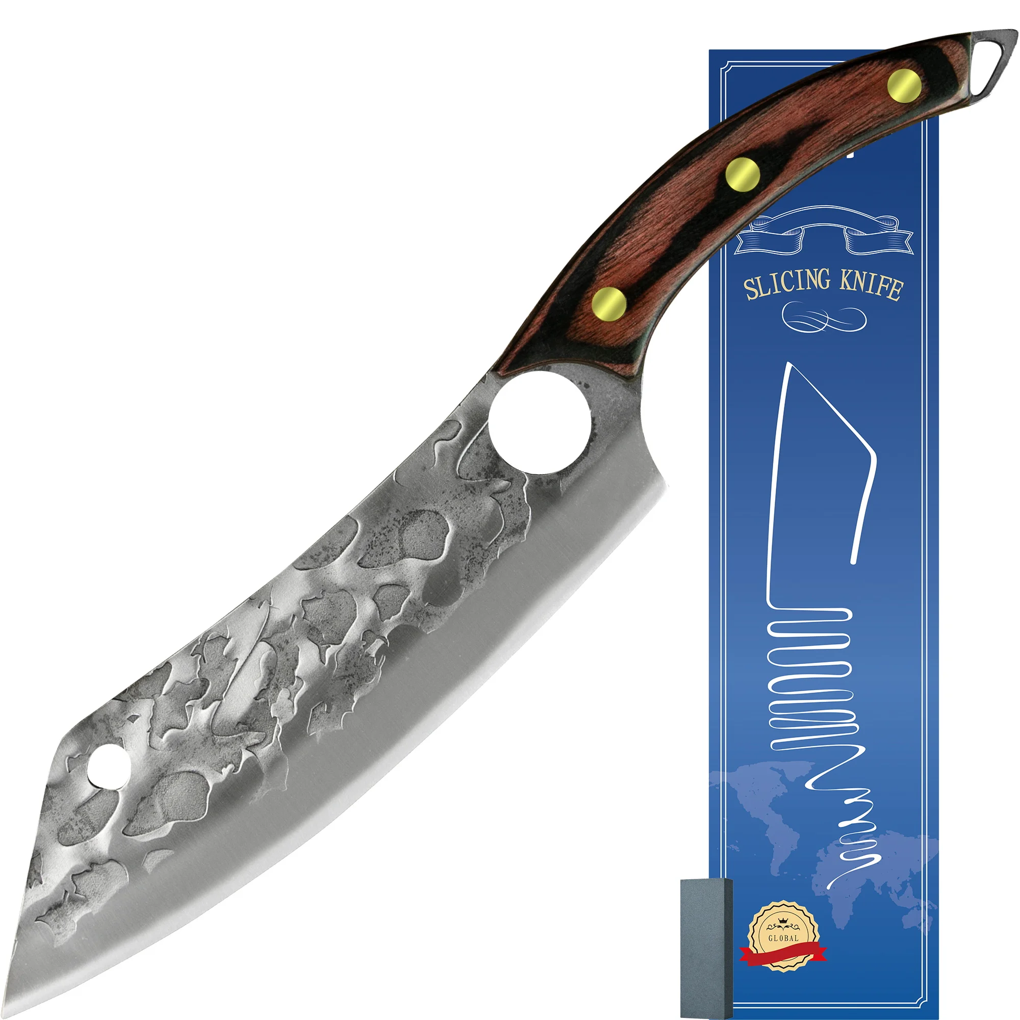 

XYj кухонный нож шеф-повара, 8 дюймов, ножи из нержавеющей стали для нарезки поваров, инструмент, острые лезвия, кованый японский нож, слайсер, ...