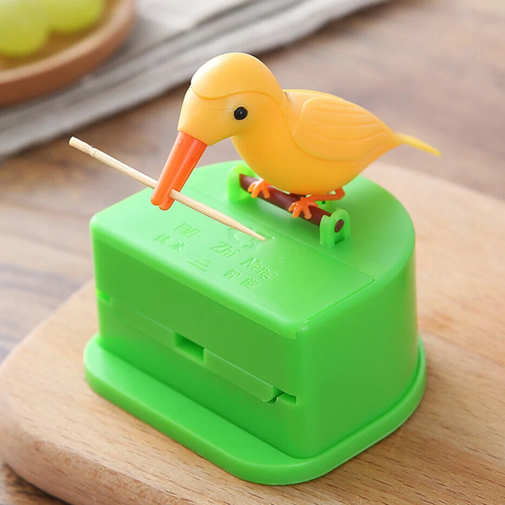 Small Bird Toothpick Container Automatic Dispenser Bird Shape Toothpick Holder Storage Box Creative Organizer Home Decoration
Small Bird Toothpick Container Automatic Dispenser Bird Shape Toothpick Holder Storage Box Creative Organizer Home Decoration