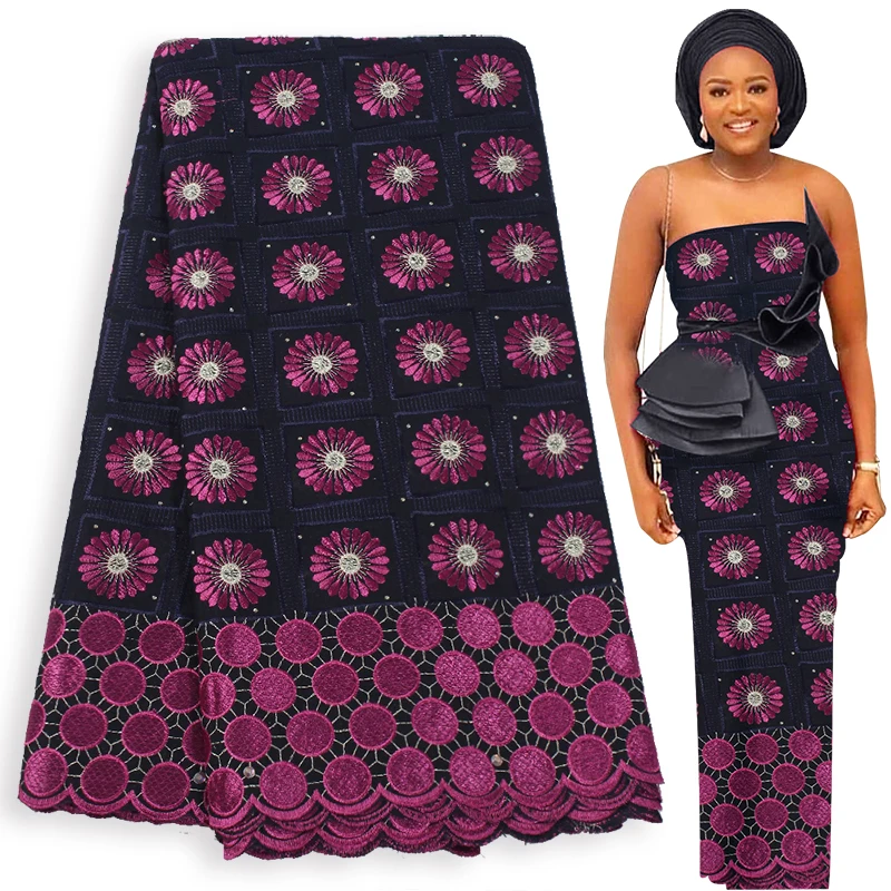 Fabricbob 100% Cotton Swiss Voile Lace Fabric High Quality African Party Rhinestone Embroidery Nigerian Lace Fabric 2.5 Yards
Fabricbob 100% Cotton Swiss Voile Lace Fabric High Quality African Party Rhinestone Embroidery Nigerian Lace Fabric 2.5 Yards