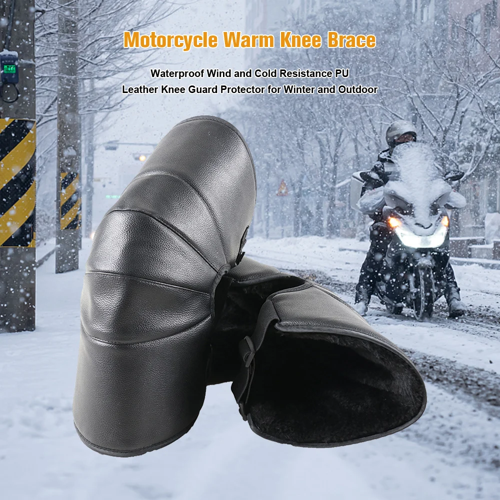 2PCS Motorcycle Warm Knee Brace Waterproof Wind and Cold Resistance PU Leather Knee Guard Protector for Winter and Outdoor
2PCS Motorcycle Warm Knee Brace Waterproof Wind and Cold Resistance PU Leather Knee Guard Protector for Winter and Outdoor