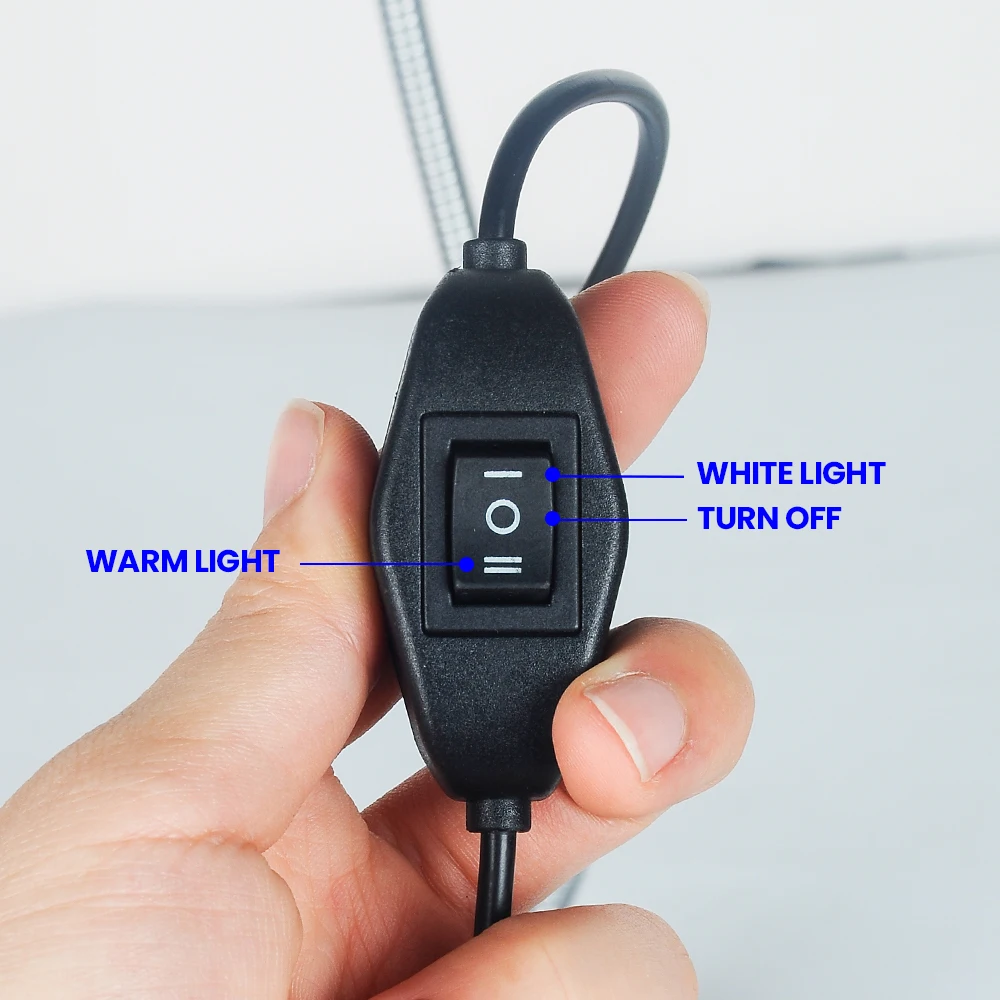 USB LED Clip Light Desk Lamp Bi-colors Reading Lights,360 Flexible Gooseneck Eye Protection Book Clamp Light, Bed Night Light 
USB LED Clip Light Desk Lamp Bi-colors Reading Lights,360 Flexible Gooseneck Eye Protection Book Clamp Light, Bed Night Light