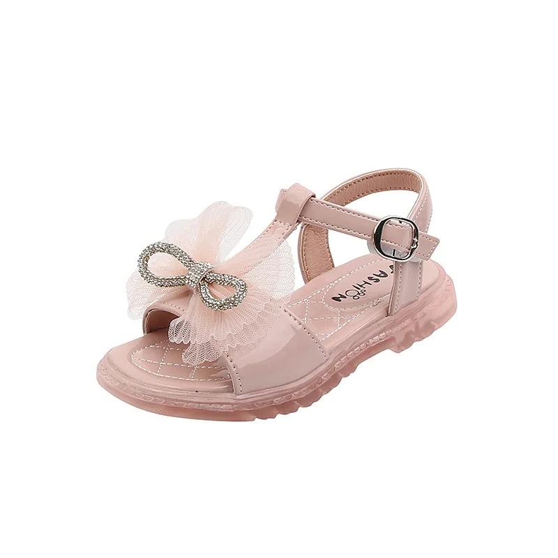 2021 Summer Girls New Sandals Mesh Lace Rhinestone Bow Soft Sole Pink White Little Princess Shoes Wedding Party Shoes E04081
2021 Summer Girls New Sandals Mesh Lace Rhinestone Bow Soft Sole Pink White Little Princess Shoes Wedding Party Shoes E04081