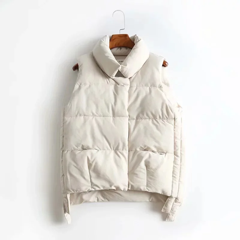 Женский Универсальный осенне-зимний хлопковый жилет Zoulv 2020 с воротником, однотонная черно-белая свободная теплая куртка
Женский Универсальный осенне-зимний хлопковый жилет Zoulv 2020 с воротником, однотонная черно-белая свободная теплая куртка