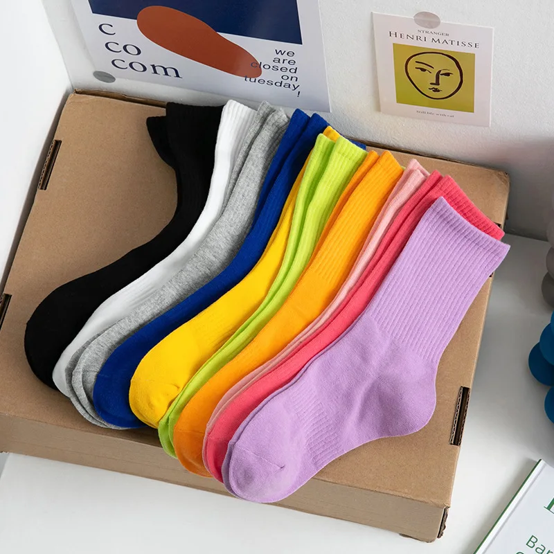 Women Socks 2022 Spring Summer Fashion Color Long Cotton Socks Women Fashion Color Socks Female Casual Breathable High Quality
Women Socks 2022 Spring Summer Fashion Color Long Cotton Socks Women Fashion Color Socks Female Casual Breathable High Quality
