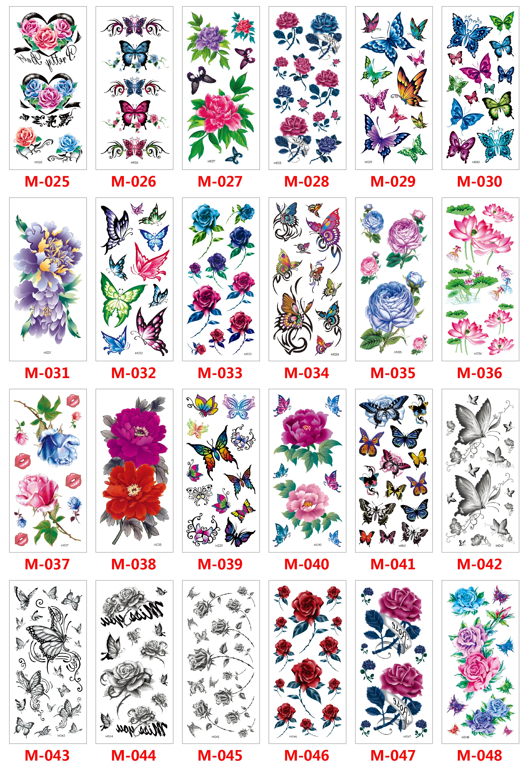 Waterproof Temporary Tattoo Sticker Flower Butterfly Designs Tattoos Body Art Arm Fake Tatoo Women Men
Waterproof Temporary Tattoo Sticker Flower Butterfly Designs Tattoos Body Art Arm Fake Tatoo Women Men