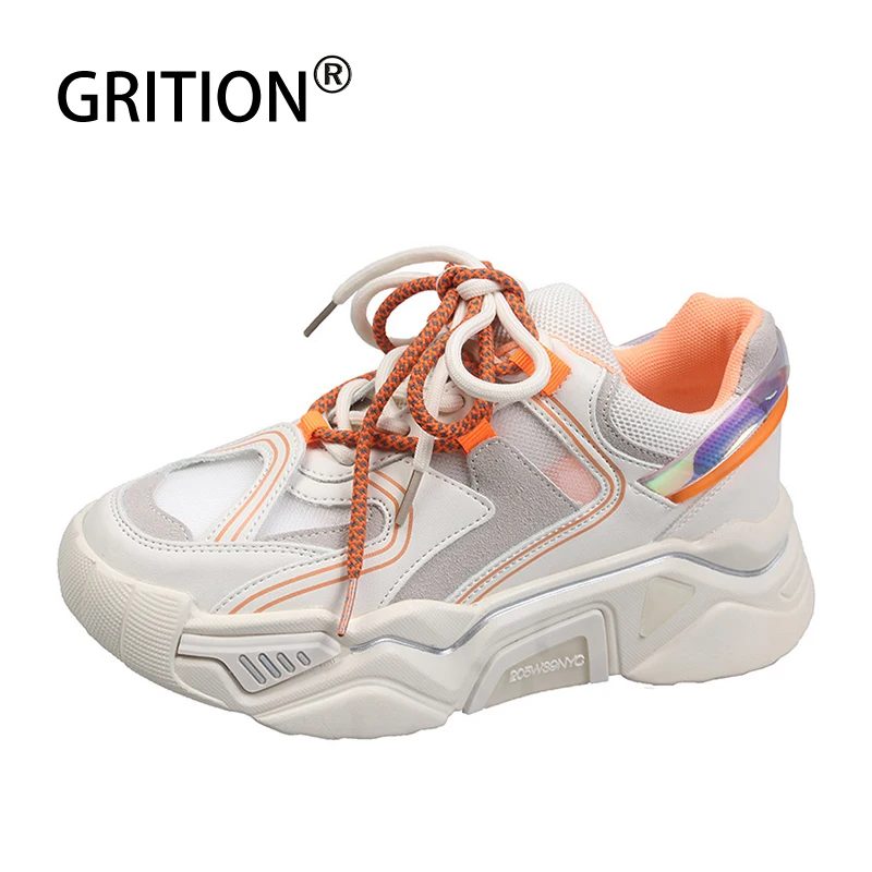 Кроссовки GRITION женские сетчатые на платформе, повседневная спортивная обувь, на толстой подошве, со шнуровкой, дышащие, для бега на открытом ... 
Кроссовки GRITION женские сетчатые на платформе, повседневная спортивная обувь, на толстой подошве, со шнуровкой, дышащие, для бега на открытом ...