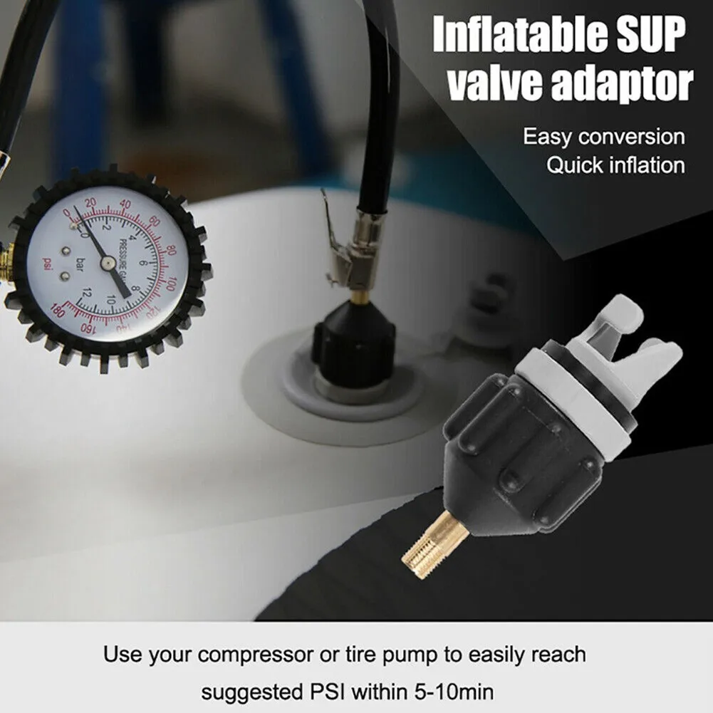 1PC Black Copper&rubber Sup Pump Air Valve Adapter For Stand Up Paddle Board Inflatable Kayak Canoe Boat Accessories
1PC Black Copper&rubber Sup Pump Air Valve Adapter For Stand Up Paddle Board Inflatable Kayak Canoe Boat Accessories
