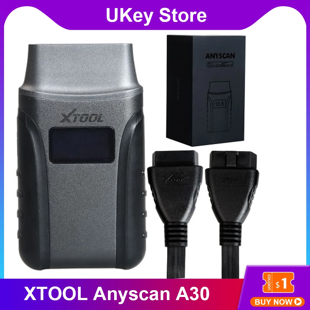 XTOOL Anyscan A30 OBD2 Car Diagnostic Tools With Andriods/IOS Car Code Reads Full Systems Diagnostic Multi Car Brand Free update
XTOOL Anyscan A30 OBD2 Car Diagnostic Tools With Andriods/IOS Car Code Reads Full Systems Diagnostic Multi Car Brand Free update