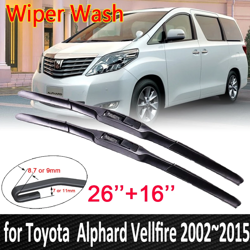 Car Wiper Blade for Toyota Alphard Vellfire 10 20 AH10 AH20 2002~2015 Front Windscreen Windshield Wipers Car Goods 2009 2010
Car Wiper Blade for Toyota Alphard Vellfire 10 20 AH10 AH20 2002~2015 Front Windscreen Windshield Wipers Car Goods 2009 2010