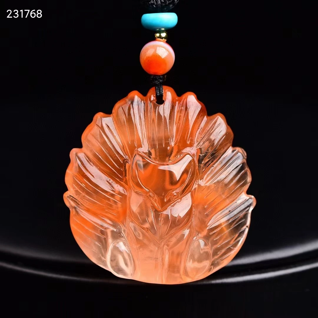 Natural Red Rabbit Rutilated Quartz Woman Pendant 9 Tails Fox 34*34*13mm Love Stone Necklace Genuine AAAAA
Natural Red Rabbit Rutilated Quartz Woman Pendant 9 Tails Fox 34*34*13mm Love Stone Necklace Genuine AAAAA