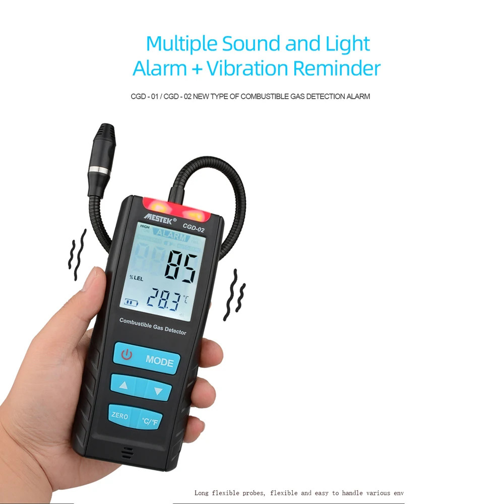 MESTEK Gas Analyzer CO2 Meter Gas Sensor Detector Air Quality Monitor Automotive Combustible Gas Leak Detectors with Alarm
MESTEK Gas Analyzer CO2 Meter Gas Sensor Detector Air Quality Monitor Automotive Combustible Gas Leak Detectors with Alarm