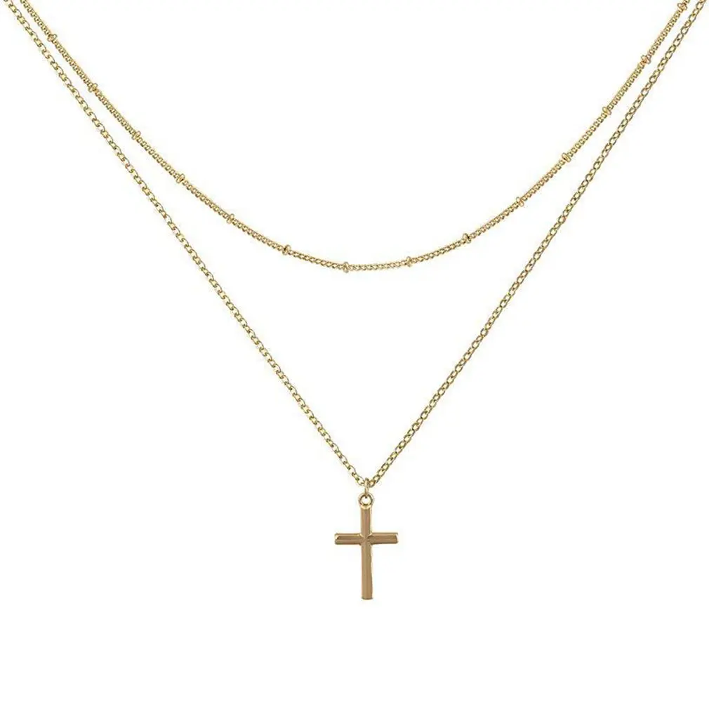 316L Stainless Steel Kuziduocai 2021 New Fashion Jewelry Double-layer Cross Choker Collier Necklaces & Pendants For Women
316L Stainless Steel Kuziduocai 2021 New Fashion Jewelry Double-layer Cross Choker Collier Necklaces & Pendants For Women