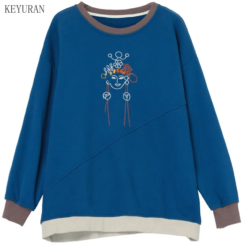 Women Hoodies Pullover Sweatshirt Oversized Casual Loose O-Neck Long Sleeve Embroidery Autumn Winter Female Hoodie Top Plus Size
Women Hoodies Pullover Sweatshirt Oversized Casual Loose O-Neck Long Sleeve Embroidery Autumn Winter Female Hoodie Top Plus Size