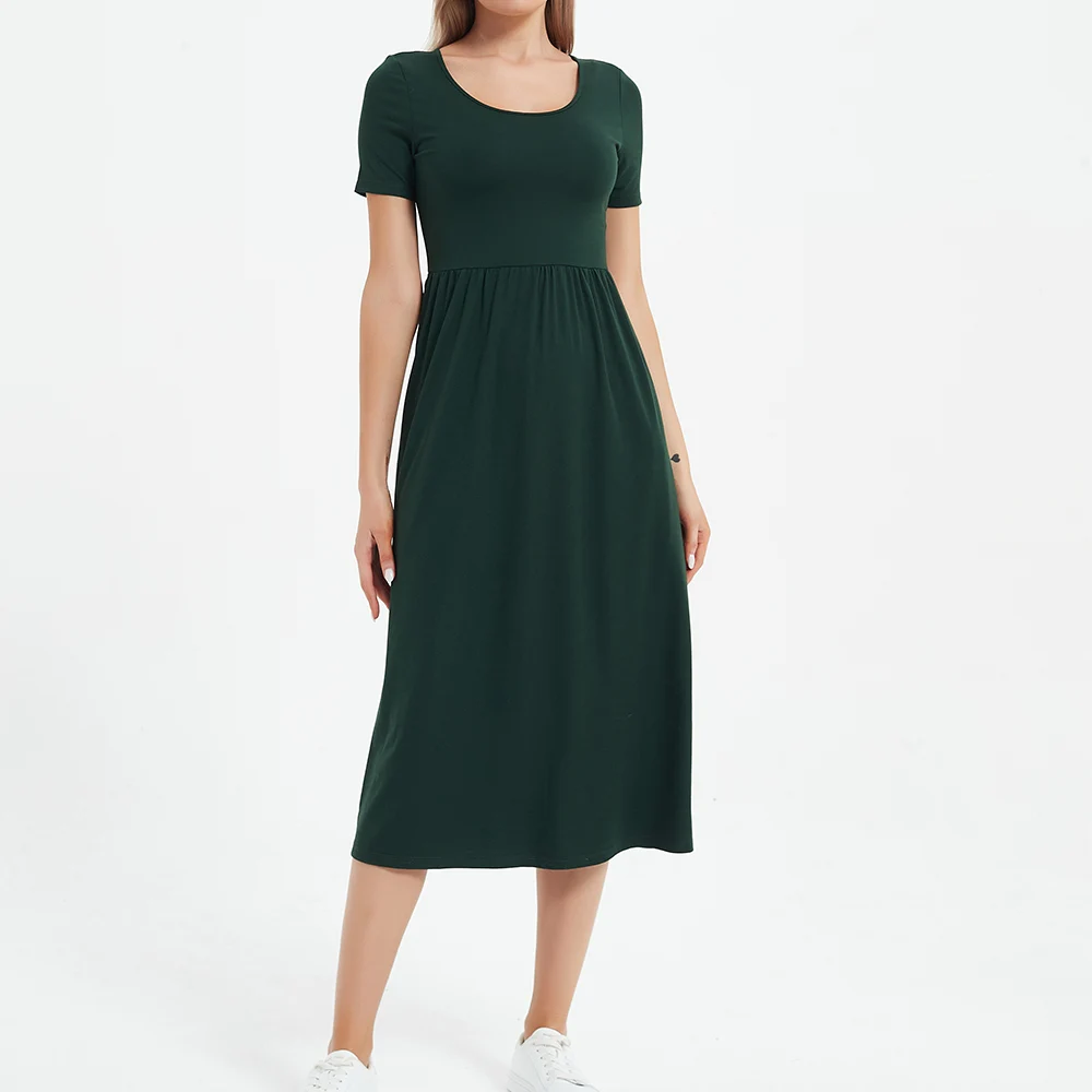 COMFY ONE Midi Maxi Dress Short Sleeve T-shirt Pocket Cotton Tunics Casual Dresses All-match Summer Autumn Women Clothing 2021 
COMFY ONE Midi Maxi Dress Short Sleeve T-shirt Pocket Cotton Tunics Casual Dresses All-match Summer Autumn Women Clothing 2021