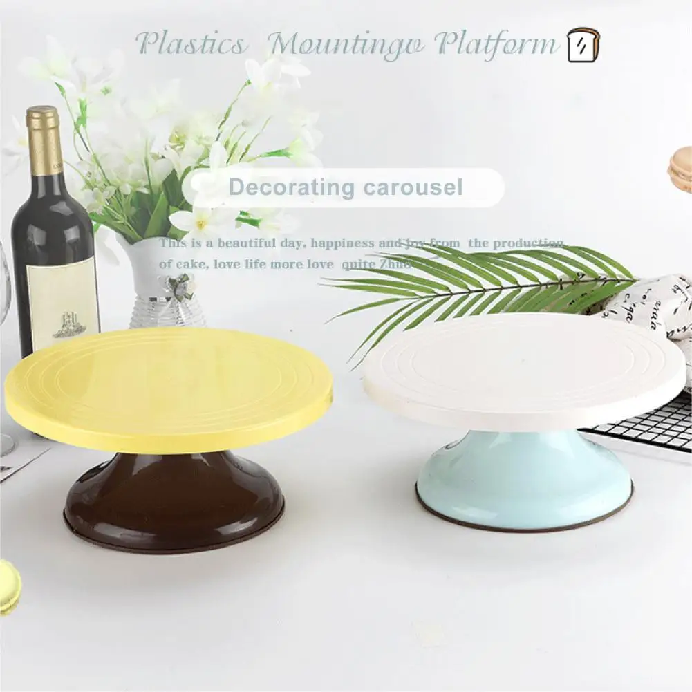 Lightweight Great Cake Revolving Stand Baking Accessories 2 Colors Cake Plate Turntable Multi-function for Kitchen
Lightweight Great Cake Revolving Stand Baking Accessories 2 Colors Cake Plate Turntable Multi-function for Kitchen