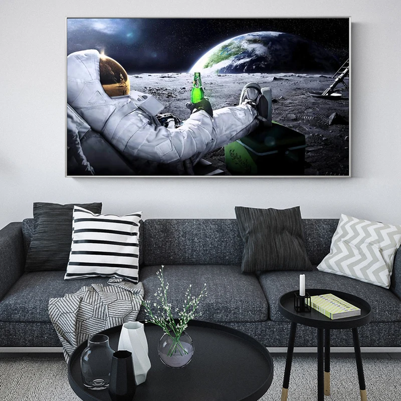 Astronaut on The Moon Landscape Posters Canvas Decorative Wall Art Paintings Home Decor for Living Room Pictures Decorations
Astronaut on The Moon Landscape Posters Canvas Decorative Wall Art Paintings Home Decor for Living Room Pictures Decorations