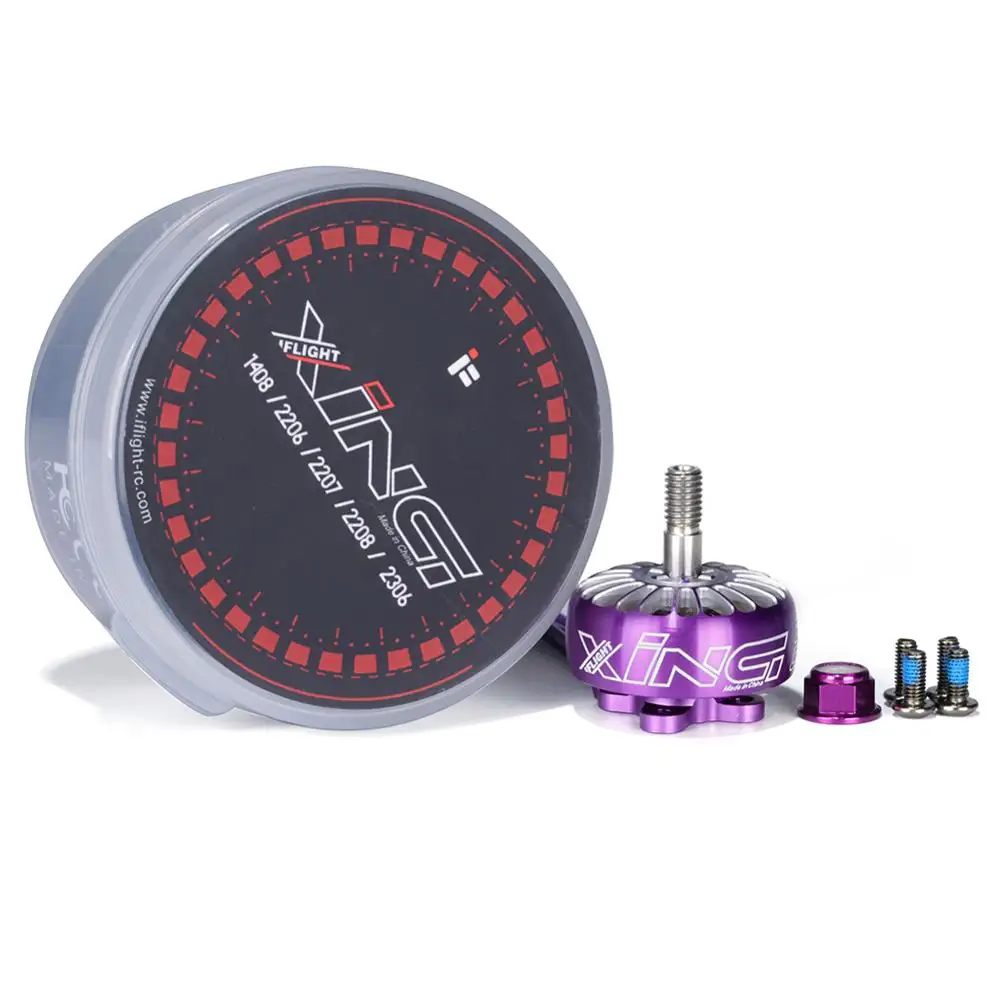 Бесщеточный двигатель iFlight XING 2306 2450kv 2750KV 2-4s с валом из титанового сплава, совместимый с HQ 5-дюймовым пропеллером для FPV RC Racing
Бесщеточный двигатель iFlight XING 2306 2450kv 2750KV 2-4s с валом из титанового сплава, совместимый с HQ 5-дюймовым пропеллером для FPV RC Racing