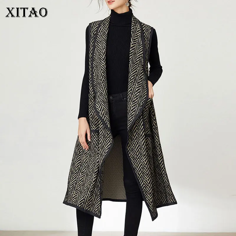 XITAO жаккардовый тренч для женщин с карманом Goddess Fan повседневное без рукавов 2021 осень зима размера плюс Свободное пальто GWJ0863
XITAO жаккардовый тренч для женщин с карманом Goddess Fan повседневное без рукавов 2021 осень зима размера плюс Свободное пальто GWJ0863