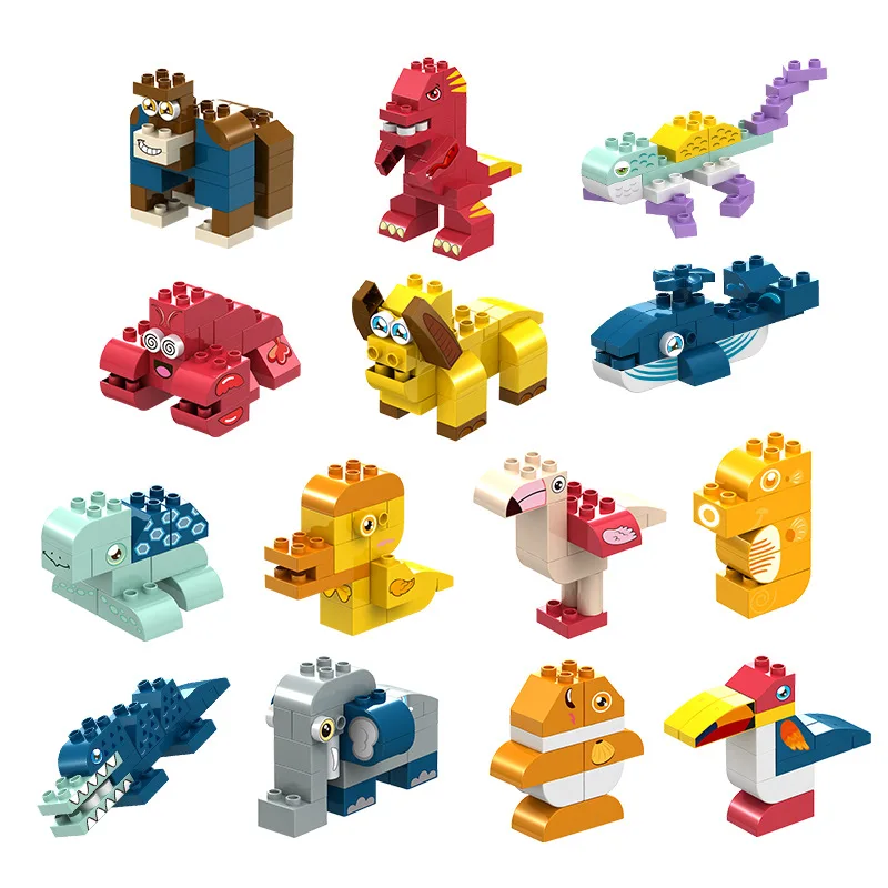 Конструктор duplo из крупных частиц для животных, зоопарк, игрушка, утка, апельгутан, крокодил, дельфин, слон, пингвин
Конструктор duplo из крупных частиц для животных, зоопарк, игрушка, утка, апельгутан, крокодил, дельфин, слон, пингвин