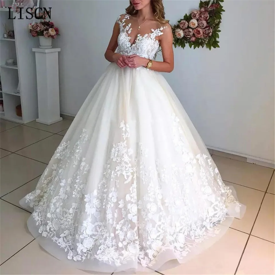 Custom New Princess Beach Boho Cap Sleeve 3D Lace Sexy Backless A Line Wedding Dress Tulle Appliques Summer Long Bridal Gowns
Custom New Princess Beach Boho Cap Sleeve 3D Lace Sexy Backless A Line Wedding Dress Tulle Appliques Summer Long Bridal Gowns