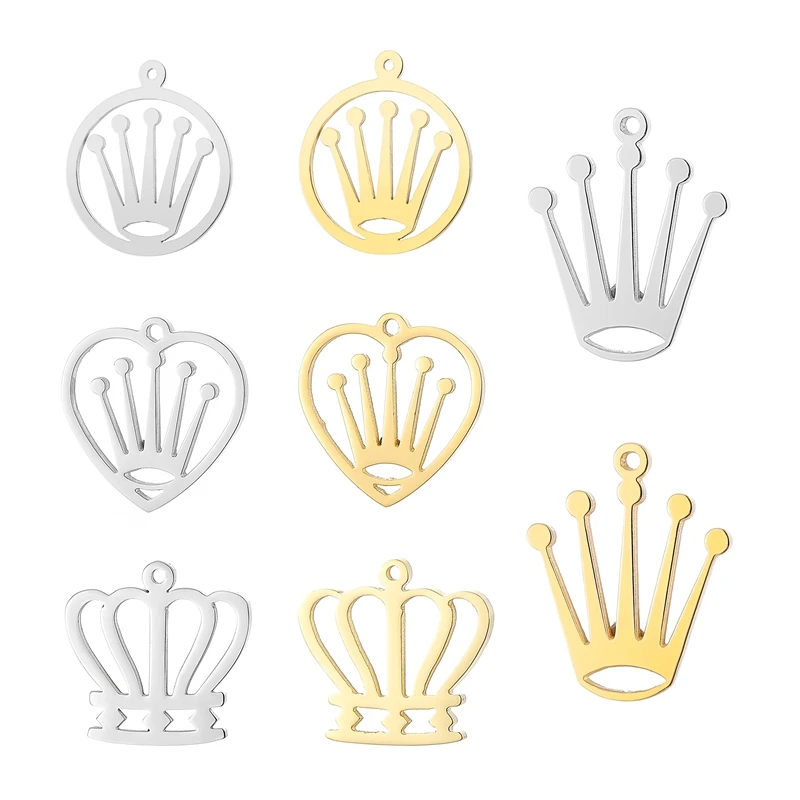 5pcs/Lot Stainless Steel Crown Charms Accessories Silver Gold Color Pendants Crown Creative Charms DIY Handmade Jewelry Making
5pcs/Lot Stainless Steel Crown Charms Accessories Silver Gold Color Pendants Crown Creative Charms DIY Handmade Jewelry Making