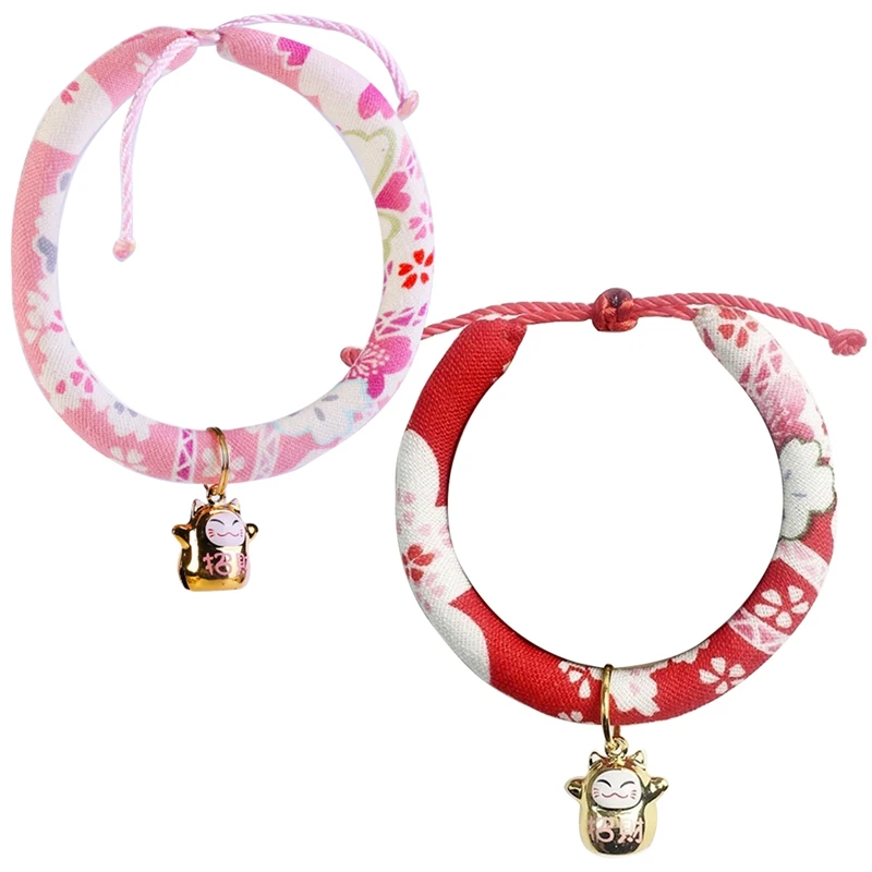 2PCS Pet Collars Adjustable Fabric Flower Print Pet Collars Pet Fashion Plutus Cat Accessories Dog Cat Bell Collar Pet Supplies
2PCS Pet Collars Adjustable Fabric Flower Print Pet Collars Pet Fashion Plutus Cat Accessories Dog Cat Bell Collar Pet Supplies