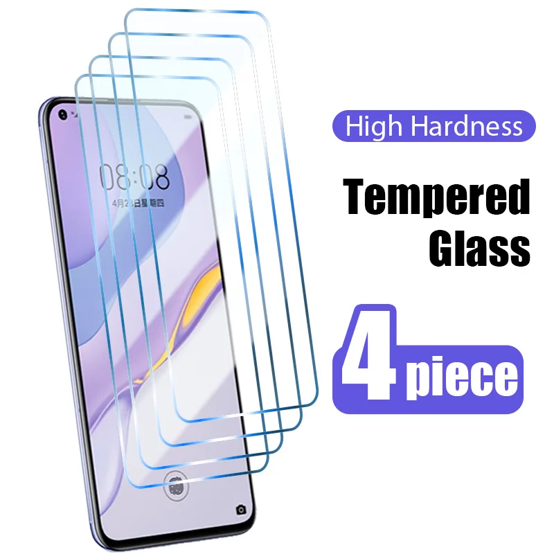 

Protetor de tela de vidro temperado, 4 unidades, para huawei p smart s p smart z p30 lite p40 pro p20 lite 5g celular