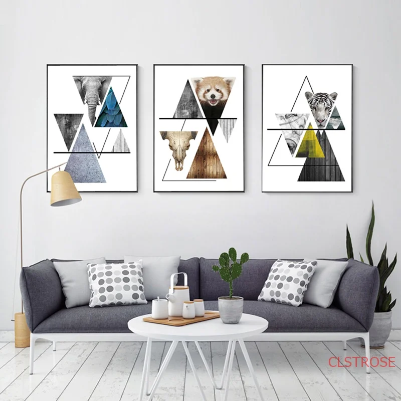 Abstract Nature Elephant Art Print Animals Canvas Painting Geometric Tiger Panda Posters Wall Pictures For Living Room Decor
Abstract Nature Elephant Art Print Animals Canvas Painting Geometric Tiger Panda Posters Wall Pictures For Living Room Decor