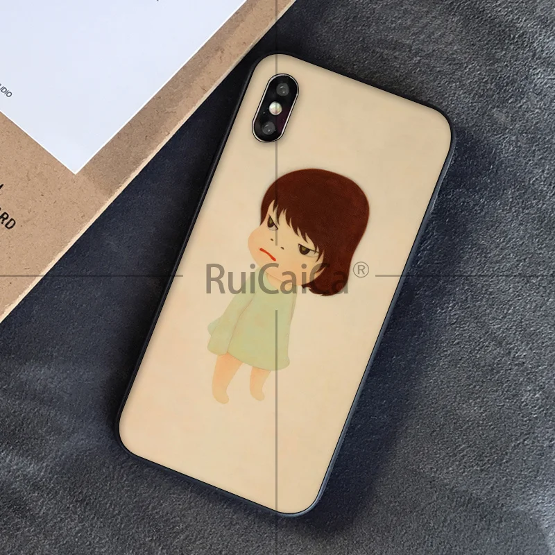 Ruicaica Nara Michi мягкий чехол для телефона с куклами лунатиками из ТПУ Apple iPhone 8 7 6 6S Plus X