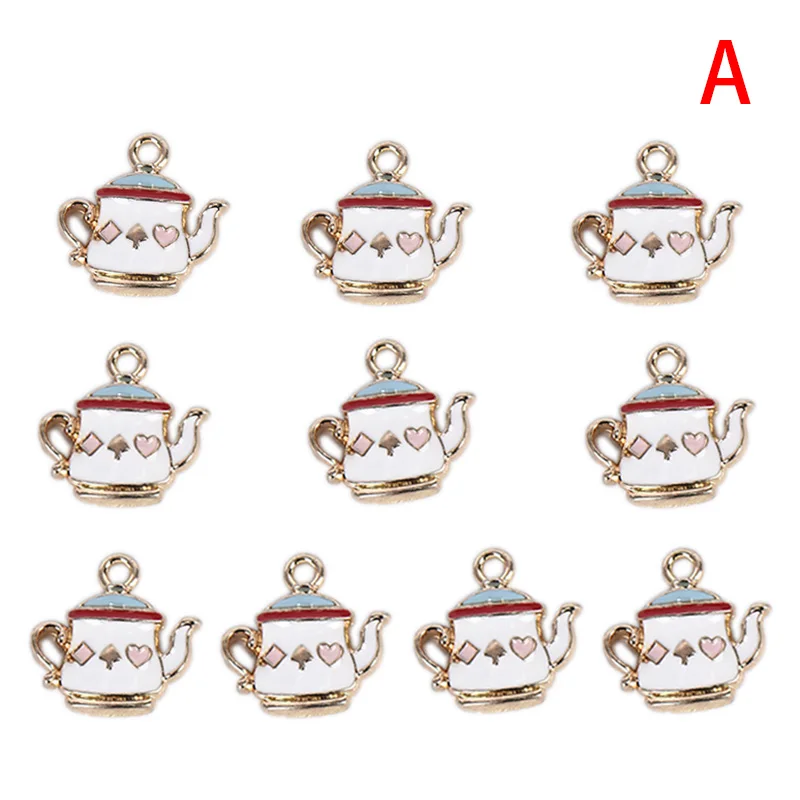 10Pcs Lovely Teapot Charms Enamel Tea Cup Charms DIY Earring Bracelet Hair Accessaries Necklace Craft Jewelry Making Charms New
10Pcs Lovely Teapot Charms Enamel Tea Cup Charms DIY Earring Bracelet Hair Accessaries Necklace Craft Jewelry Making Charms New