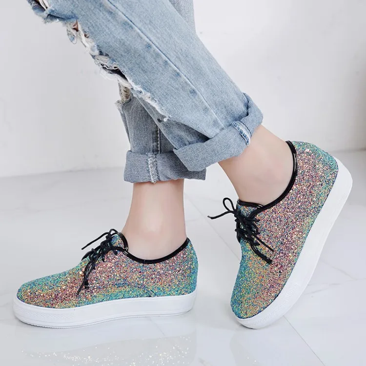Bl Shoes Woman Plus Size Vulcanize Shoes Soft Flat Sneakers Women Fashion Casual Shoes White Sliver Basket Footwear Female 2019
Bl Shoes Woman Plus Size Vulcanize Shoes Soft Flat Sneakers Women Fashion Casual Shoes White Sliver Basket Footwear Female 2019