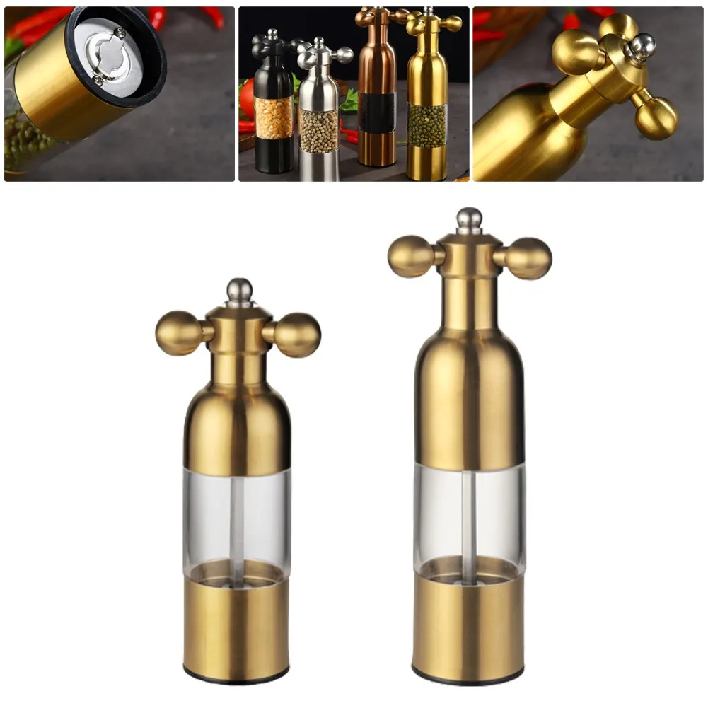 Faucet Valve Shape Pepper Mill Hand Driven Pepper Salt Spice Mill Stainless Steel Manual Salt Grinder Kitchen Accessories
Faucet Valve Shape Pepper Mill Hand Driven Pepper Salt Spice Mill Stainless Steel Manual Salt Grinder Kitchen Accessories